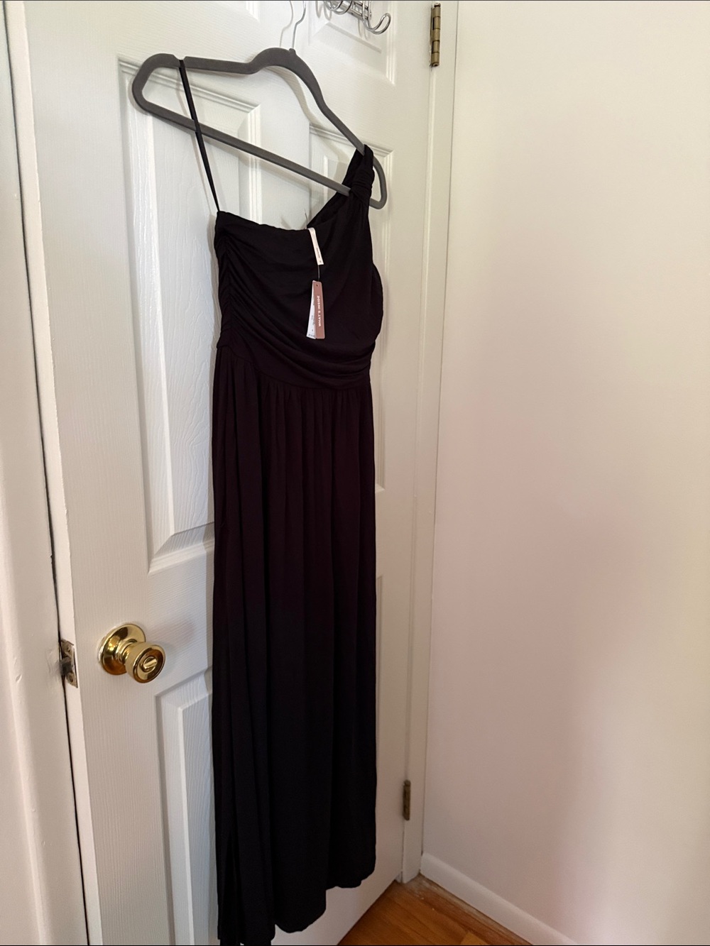 Soma Black One-Shoulder Maxi Dress